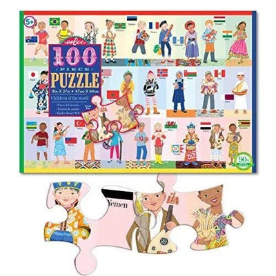Children of the World 100 Piece Puzzle- Eeboo - Lemon And Lavender Toronto
