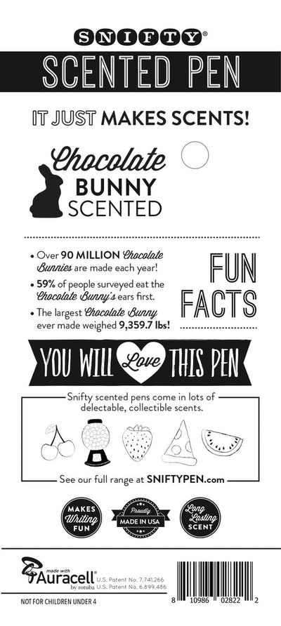 Chocolate Easter Bunny Scented Pen - Lemon And Lavender Toronto