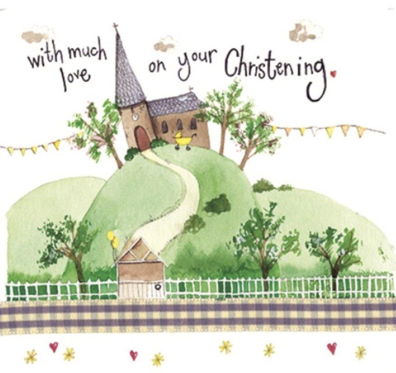 Christening Day Christening Card - Lemon And Lavender Toronto