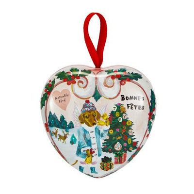 CHRISTMAS SCENTED SOAP IN HEART SHAPED TIN - Lemon And Lavender Toronto