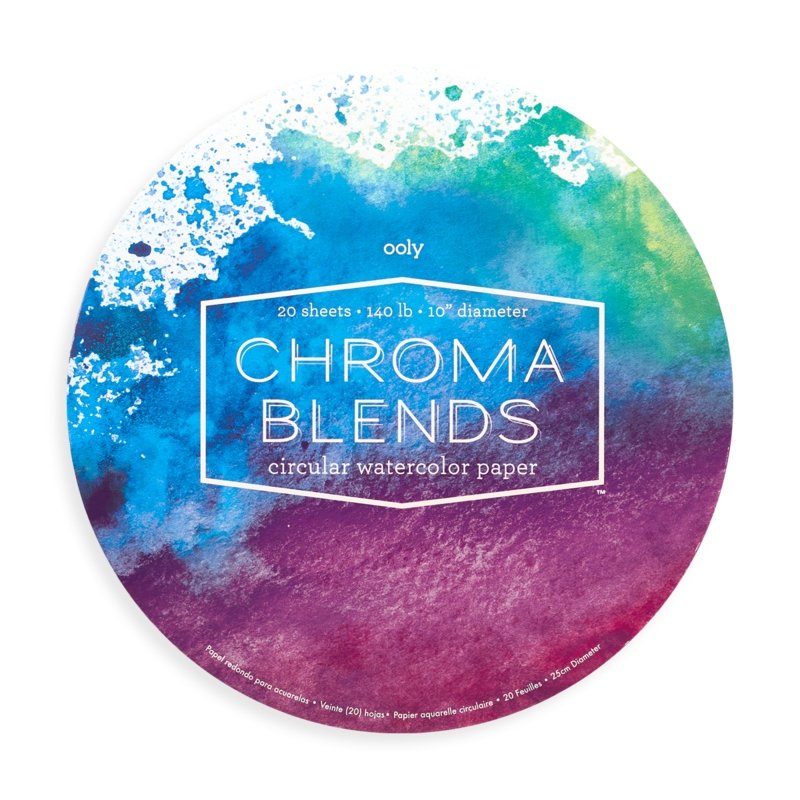 Chroma Blends Circular Watercolour Paper Pad - OOLY - Lemon And Lavender Toronto