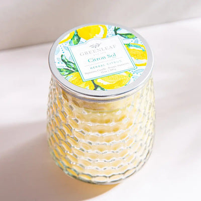 Citron Sol Glass Jar Candle 13oz - Lemon And Lavender Toronto