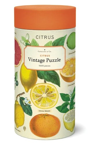Citrus 1,000 Piece Puzzle - Cavallini - Lemon And Lavender Toronto