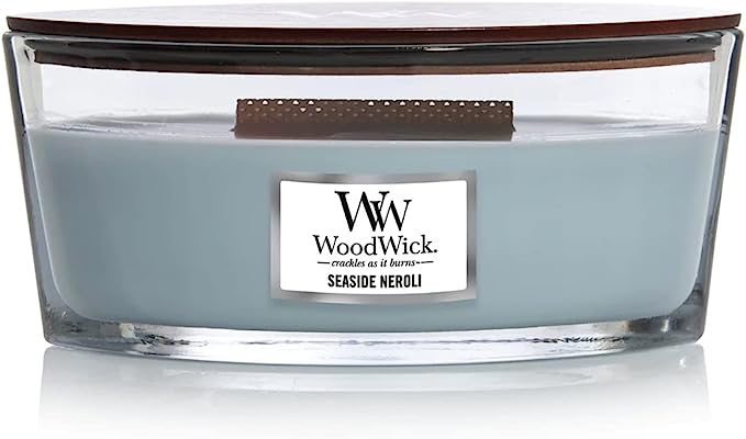 Coastal Neroli Ellipse Woodwick Candle 🔥 - Lemon And Lavender Toronto