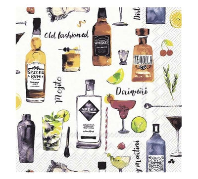 Cocktails-Cocktail Napkins - Lemon And Lavender Toronto