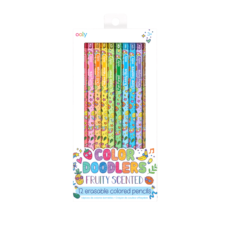 Color Doodlers fruity scented erasable color pencils - set of 12 - Lemon And Lavender Toronto