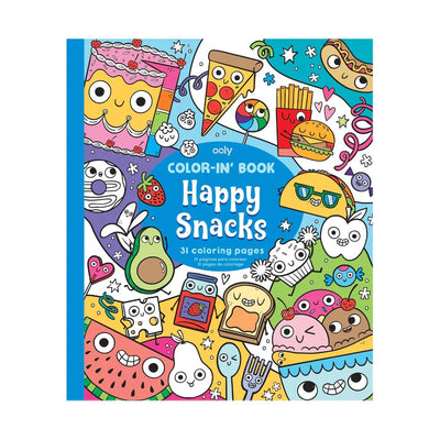 Color-in' Book Coloring Book - Happy Snacks - Lemon And Lavender Toronto