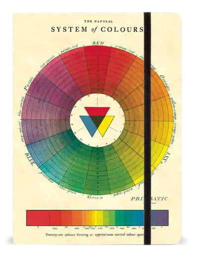 Color Wheel Large Notebook Cavallini & Co. - Lemon And Lavender Toronto