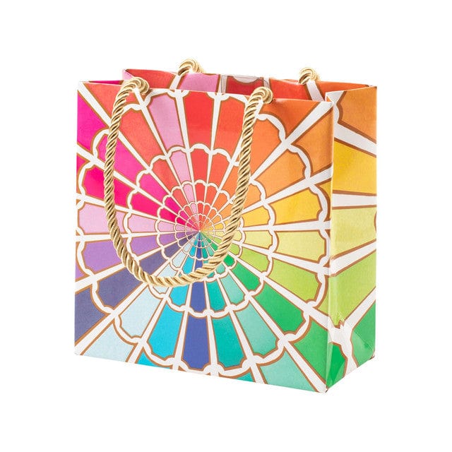 Color Wheel Small Square Gift Bag - Lemon And Lavender Toronto