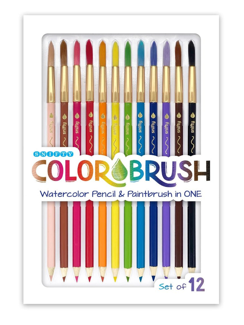 Colorbrush - Watercolor Pencil/Paintbrush - Set of 12 - Lemon And Lavender Toronto