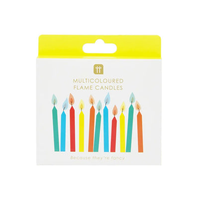 Colored Flame Birthday Candles - Lemon And Lavender Toronto