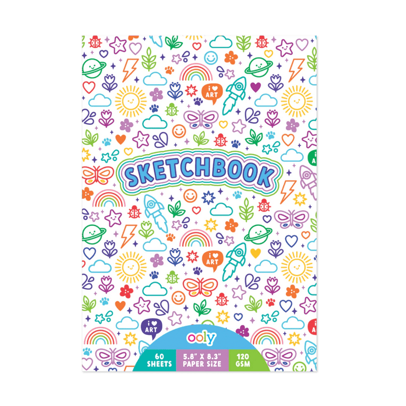 Colorful Doodles Sketchbook - Lemon And Lavender Toronto