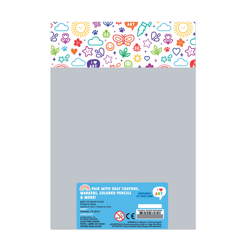 Colorful Doodles Sketchbook - Lemon And Lavender Toronto