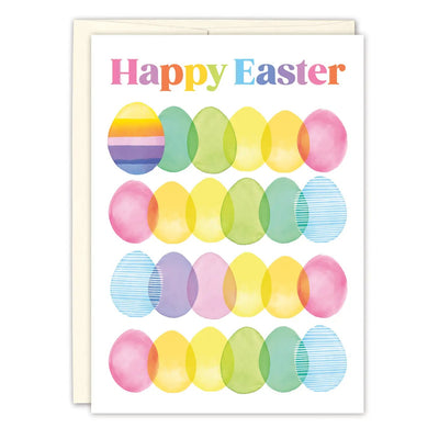 Colorful Eggs Easter Card - Lemon And Lavender Toronto