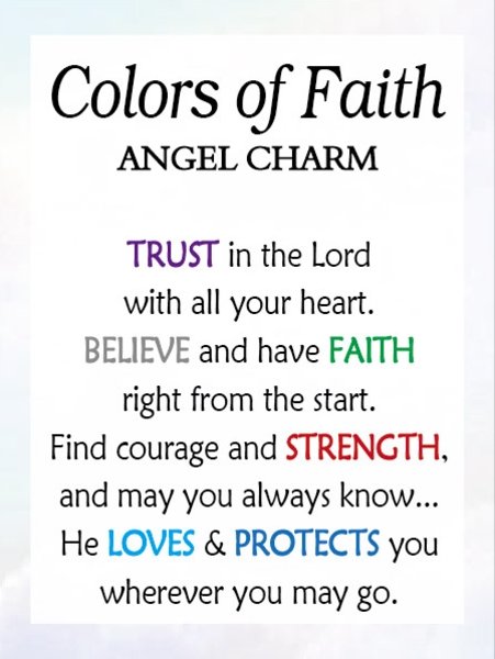 Colors of Faith Charm - Lemon And Lavender Toronto