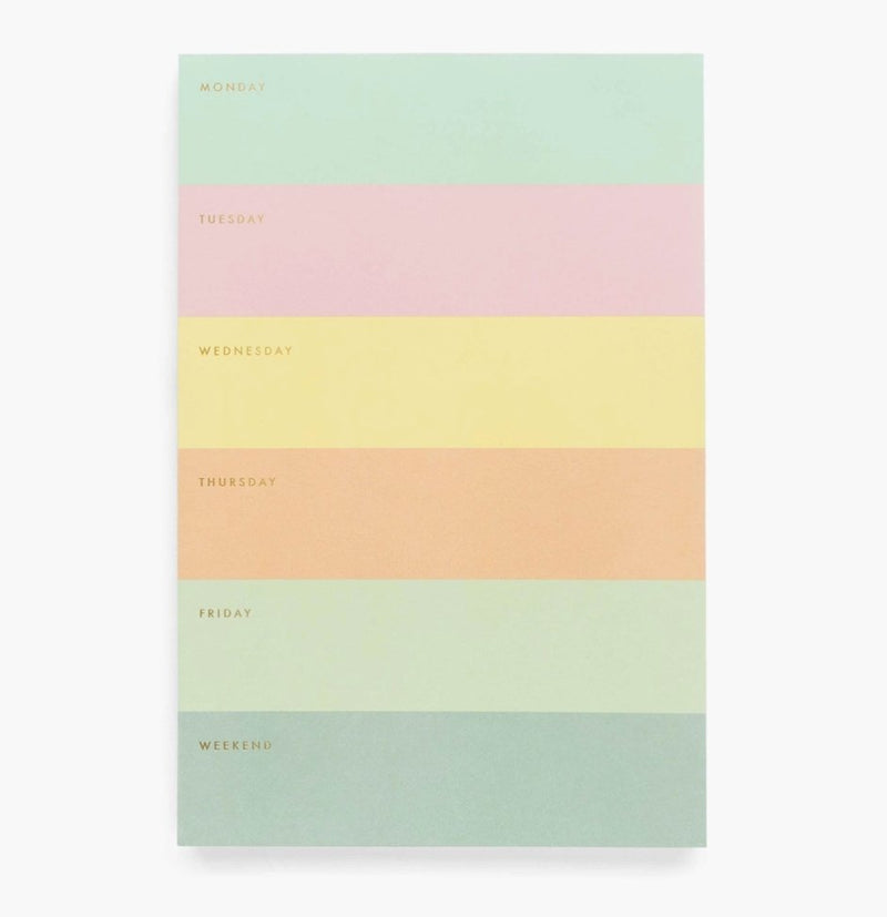 Colour Block Large Memo Notepad - Rifle Paper - Lemon And Lavender Toronto