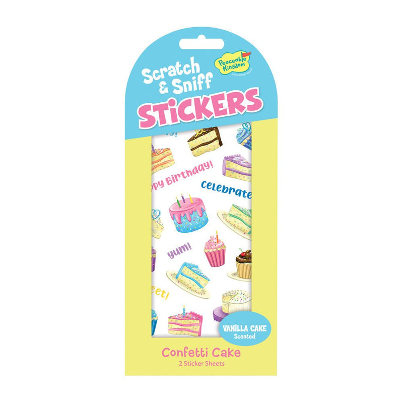Confetti Cake Stickers - Scratch and Sniff - Lemon And Lavender Toronto