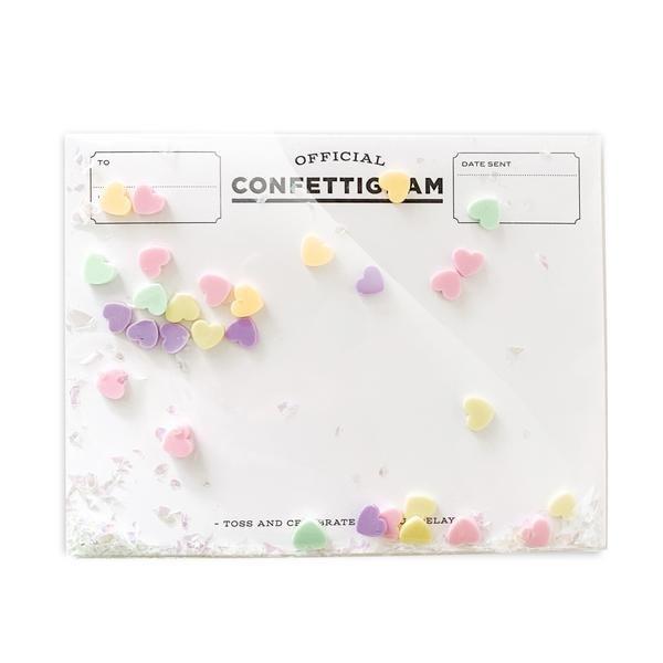 Confettigram™ - Sweethearts Greeting Card - Lemon And Lavender Toronto