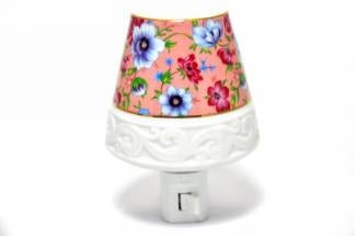 Coral Shade with Flowers Night light - Lemon And Lavender Toronto