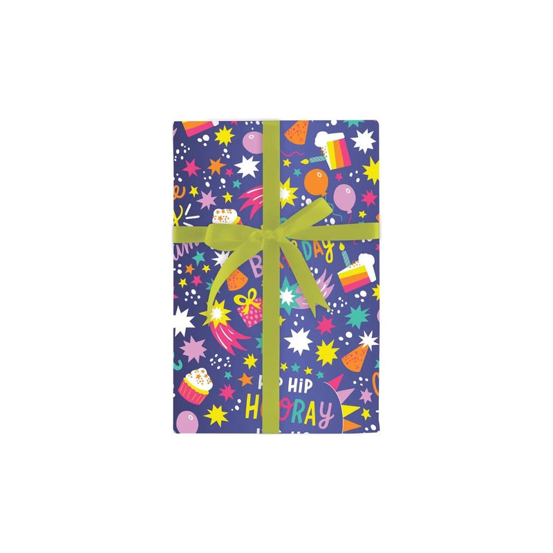 Cosmic Birthday Hooray 5 ft. Gift Wrap Roll - Lemon And Lavender Toronto