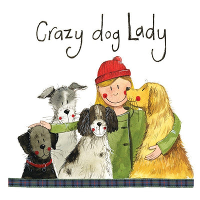 Crazy Dog Lady- Large Card - Lemon And Lavender Toronto