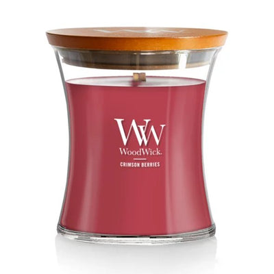 Crimson Berries - Medium Hourglass Woodwick Candle - Lemon And Lavender Toronto