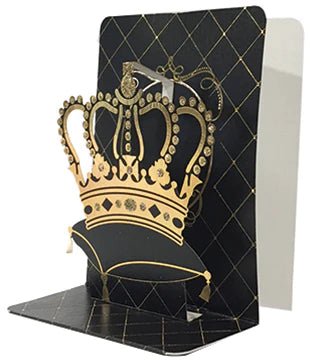 Crown Pop-up Small 3D Card - Lemon And Lavender Toronto