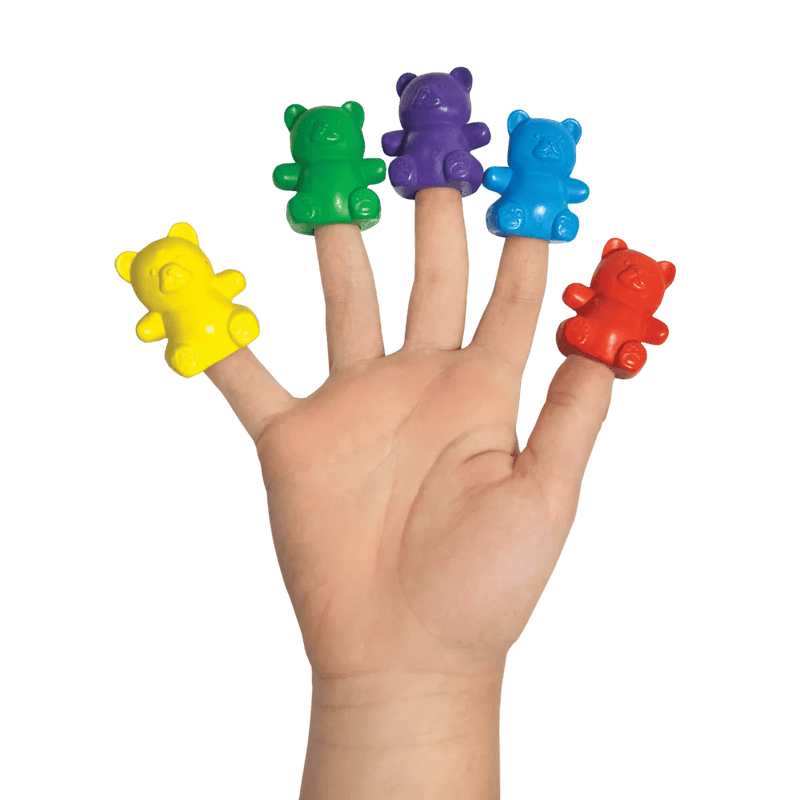 Cuddly Cubs Bear Finger Crayons - Set of 6 - Lemon And Lavender Toronto