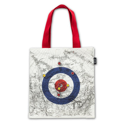 Curling House & Canada Map Tote Bag - Lemon And Lavender Toronto