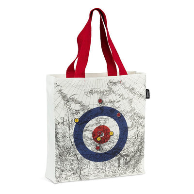 Curling House & Canada Map Tote Bag - Lemon And Lavender Toronto