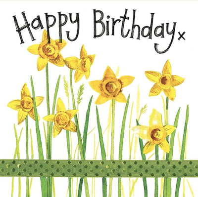 Daffodils Birthday Card - Lemon And Lavender Toronto