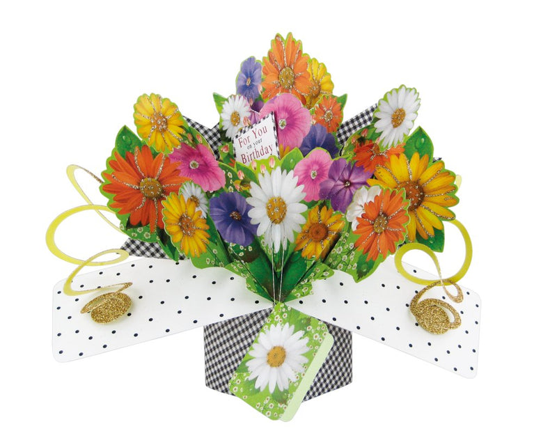 Daisies Bouquet Pop Up Card - Lemon And Lavender Toronto