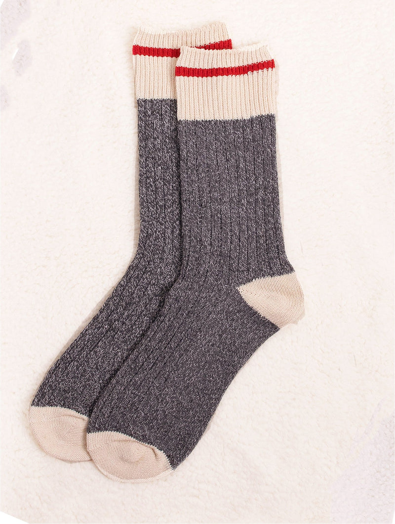 Dark Grey Winter Camp Socks - Lemon And Lavender Toronto