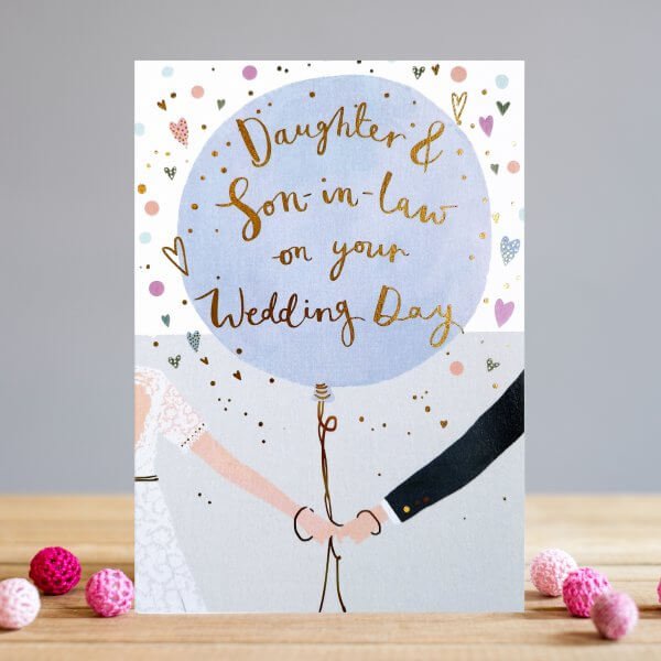 Daughter and son-in-law on your wedding day Card - Lemon And Lavender Toronto