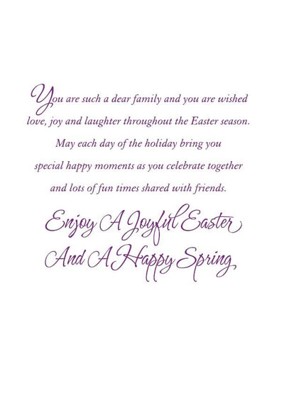 Daughter & Family Easter Greeting Card - Lemon And Lavender Toronto