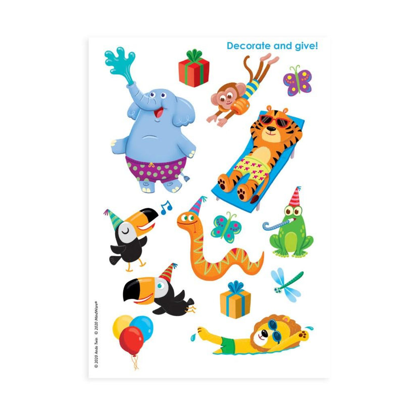 DECORATE YOUR OWN: PARTY ANIMALS CARD - Lemon And Lavender Toronto