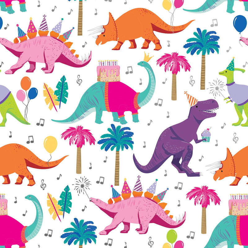 Dino Party Gift Wrap Roll - Lemon And Lavender Toronto