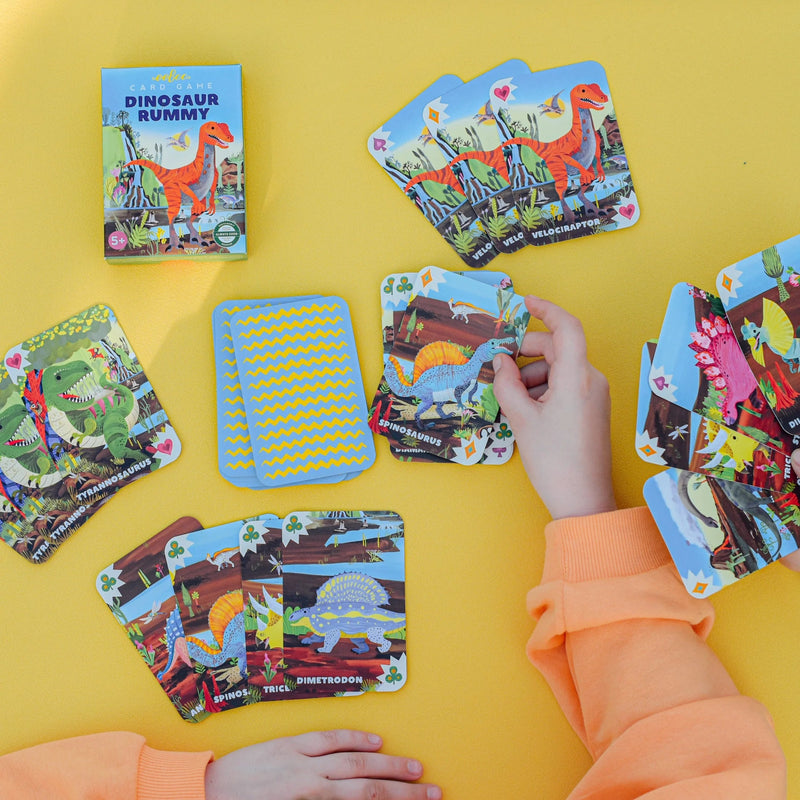 Dinosaur Rummy Playing Cards - Lemon And Lavender Toronto