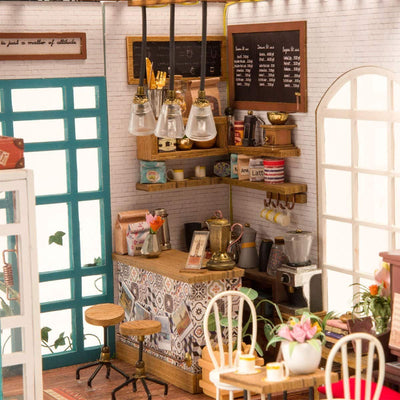 DIY Miniature Simon's Coffee Shop with LED light - Lemon And Lavender Toronto