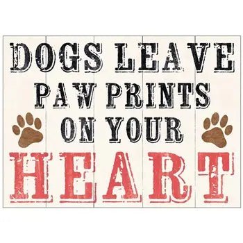 Dog Paw Prints Sympathy - Loss of Pet Card - Lemon And Lavender Toronto