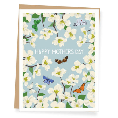 Dogwood and Butterflies Mother's Day Card - Lemon And Lavender Toronto