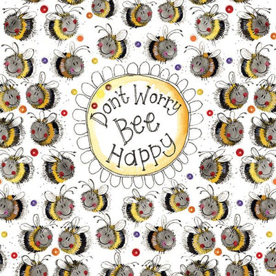Don't Worry Bee Happy - Mini Card - Lemon And Lavender Toronto