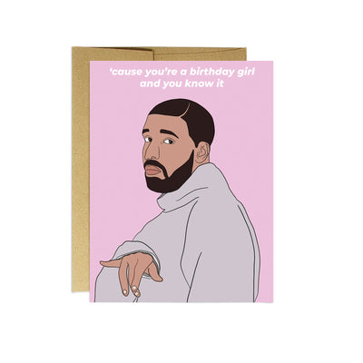 Drake Birthday Girl Card - Lemon And Lavender Toronto