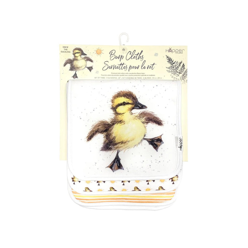 Drew the Duckling Burp Cloths - Lemon And Lavender Toronto