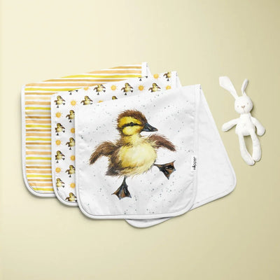 Drew the Duckling Burp Cloths - Lemon And Lavender Toronto