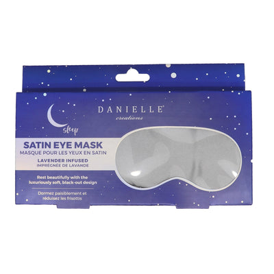 Dry Lavender Infused Satin Sleep Eye Mask - Lemon And Lavender Toronto