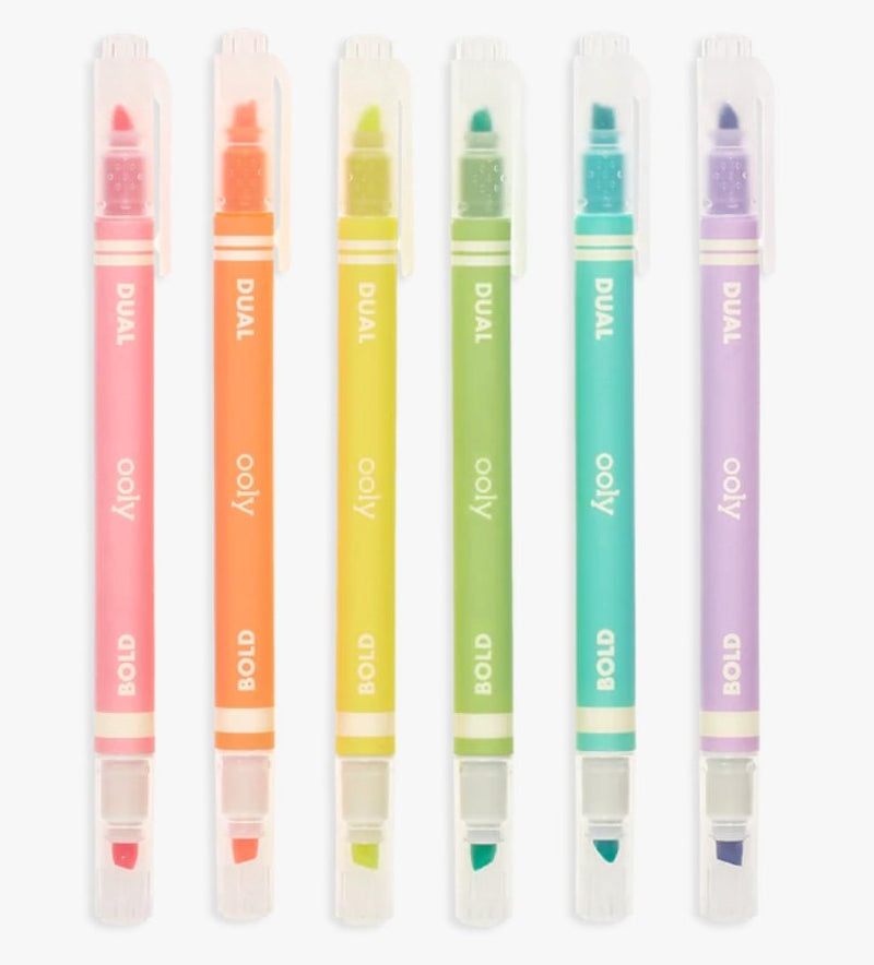 Dual Liner Double-Ended Neon Highlighters - Lemon And Lavender Toronto