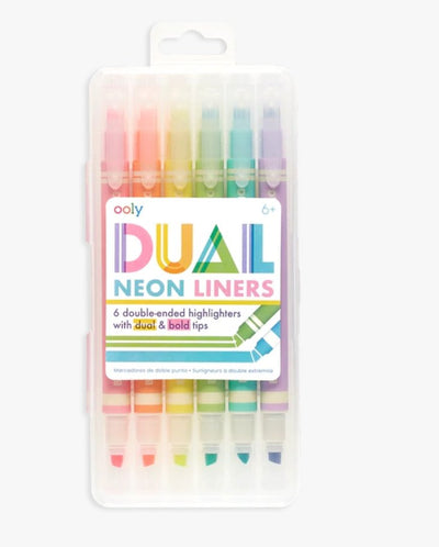 Dual Liner Double-Ended Neon Highlighters - Lemon And Lavender Toronto