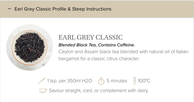 Earl Grey Classic - Sloane Tea - Lemon And Lavender Toronto