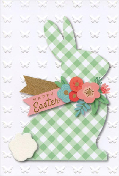 Easter Bunny in Plaid Card - Lemon And Lavender Toronto